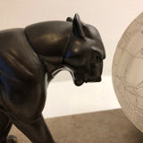 Panther lamp art deco