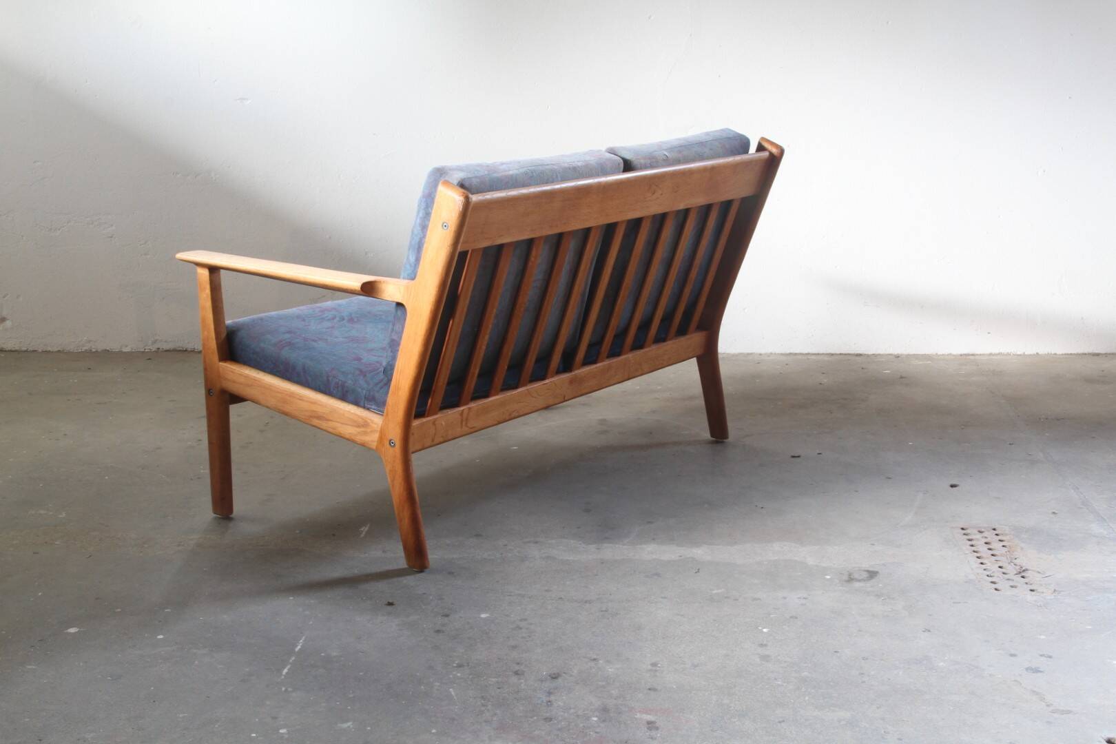 Vintage ge265 oak sofa by hans j. wegner and getama, denmark 1960s