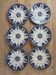 Lot of 6 flat plates, ironstone Sarreguemines Cluny.