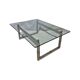 Table basse en verre éléphant Biri T29 de Peter Ghyczy, rare, 120x90 cm.