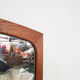 Scandinavian Modern teak mirror Denmark 1960’s 77x37cm