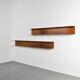 Rosewood wall bookcases by Walter Wirtz, 1960s