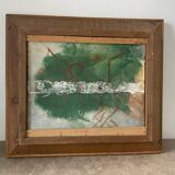 Signed village landscape from the 1950s
