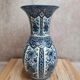 Vase vintage Delfia bleu et blanc – Grand modèle floral – Esprit Delft / hollandais