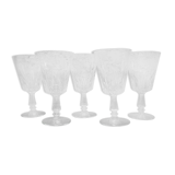 Lot of 5 crystal water glasses
