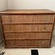 Dal Vera chest of drawers in woven rattan and bamboo 1970