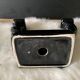 Black ceramic candle holder