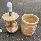 Spanish lamp in alabaster 1980