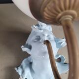 Vintage opaline globe sculptural wall light