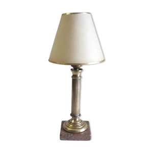 Lampe à poser en laiton - marbre