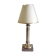 Table lamp in gilded brass and marble - mid 20th century.