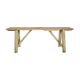 Banc de ferme ancien patine vert d'eau