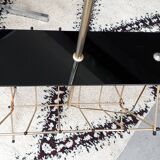 Floor lamp in gilded and opaline metal 50 years