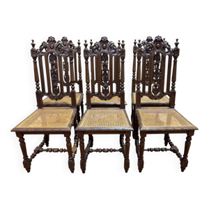 Série de 6 chaises haute