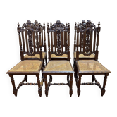 Set of 6 vintage high chairs