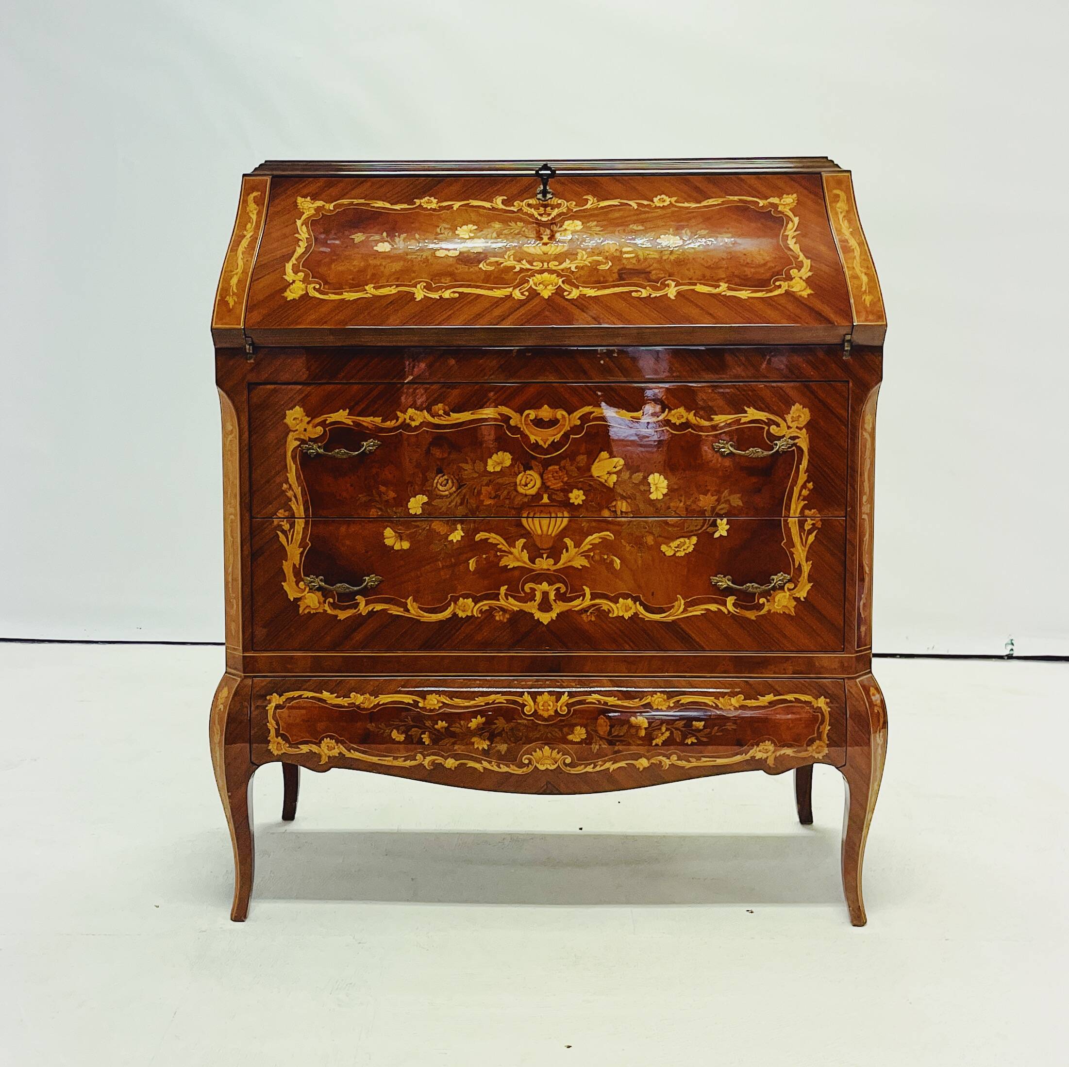 French Empire Marquetry Desk