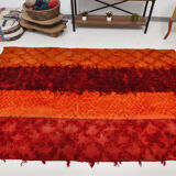 Red & orange tones vintage rug, 163x240 cm