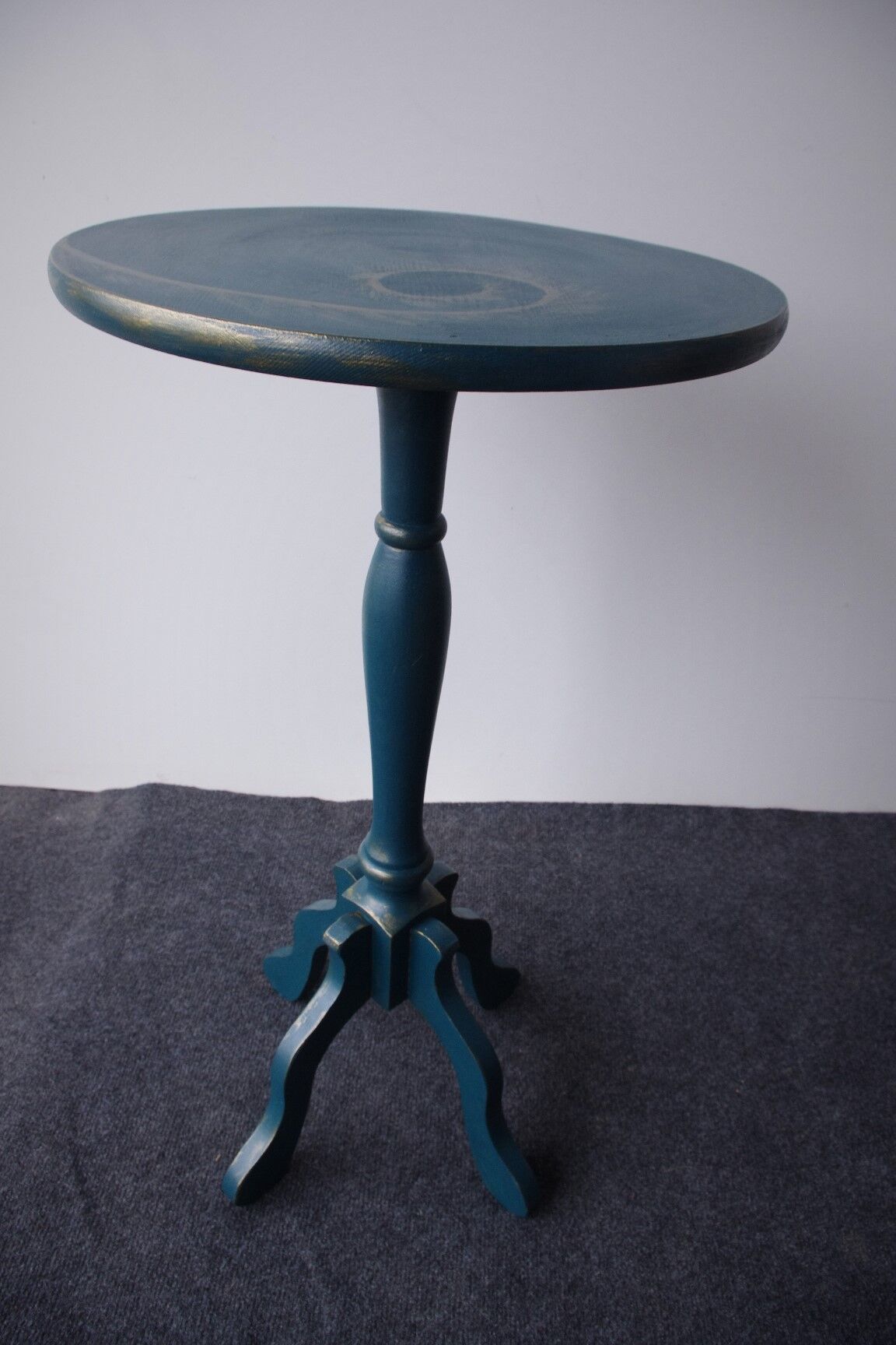 Blue wooden table