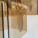 Mid Century Vistosi Smoked Glass Chandelier - Italian Pendant Light
