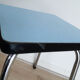 Light blue formica kitchen stool