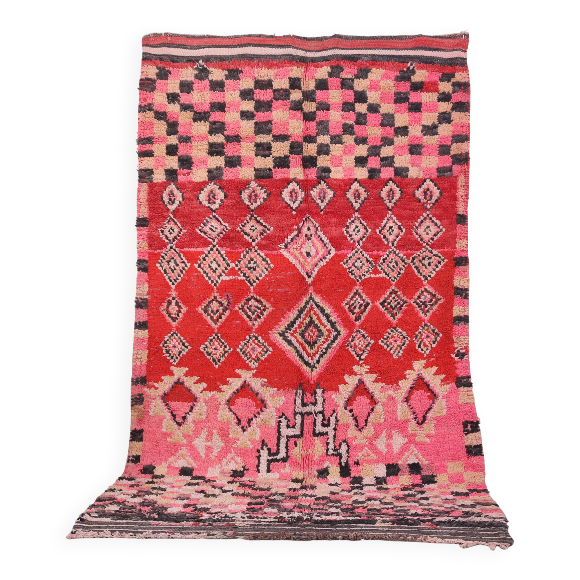 Vintage Handmade Boujaad Rug 156 x 293 cm - Berber rug - Moroccan wool rug