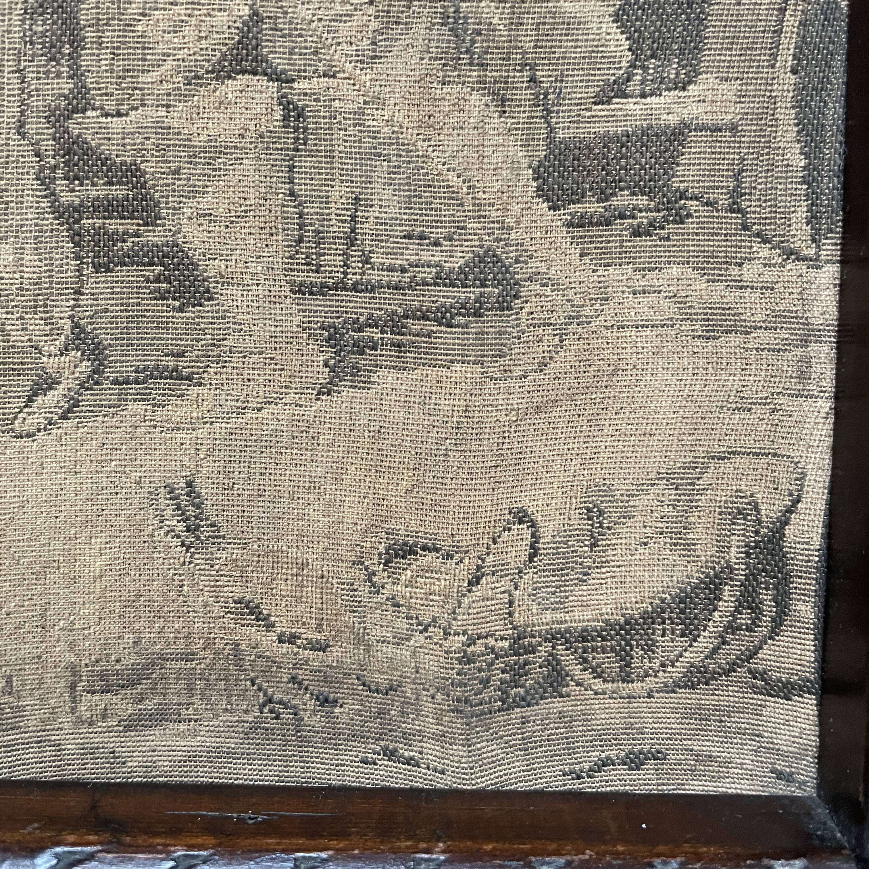 Set of two antique framed gobelins from France from the 19th century