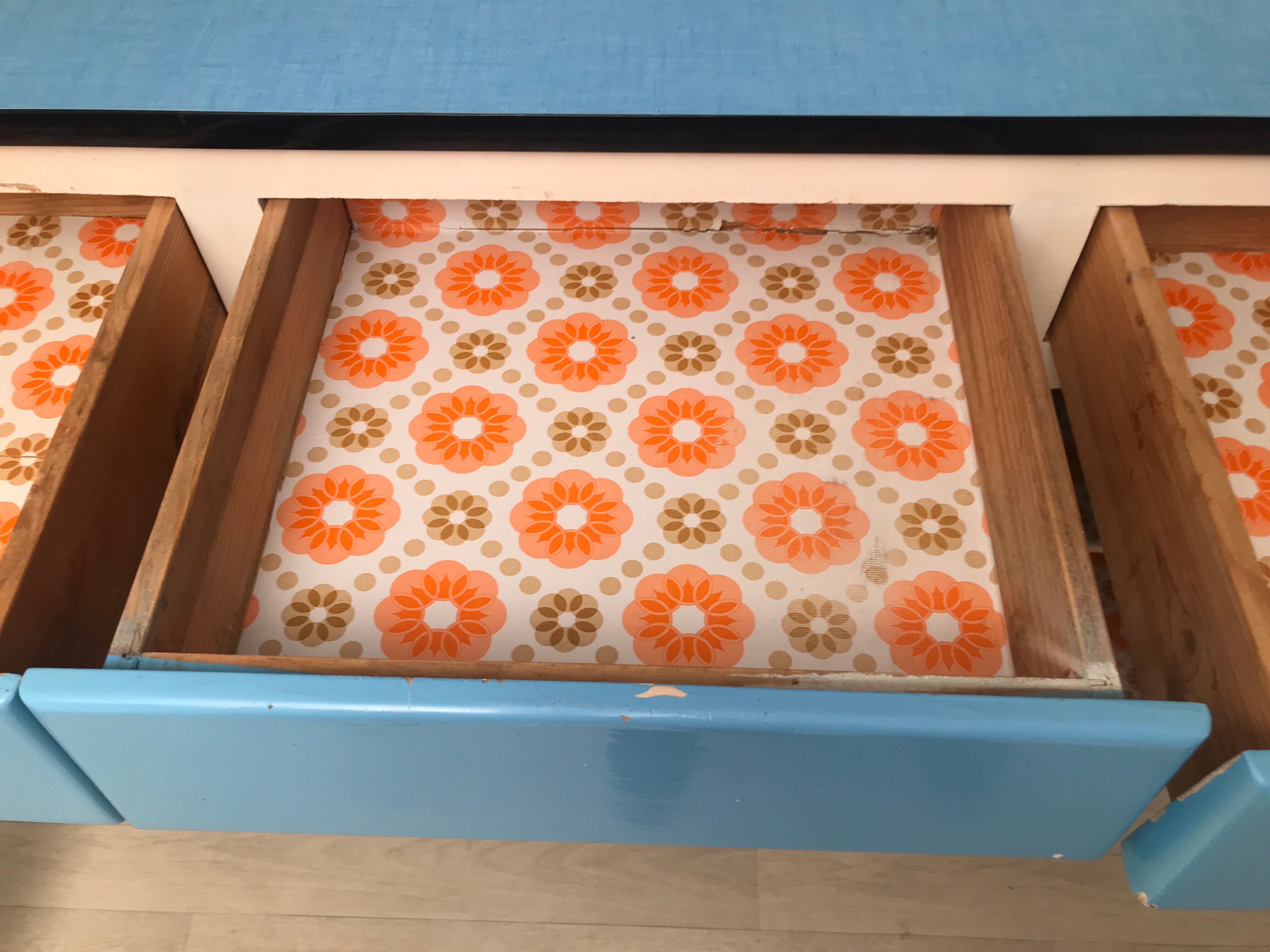 Vintage formica kitchen furniture 1960