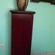 Wooden extra cabinet (selette), 2 interior storage spaces with 6 modular shelves