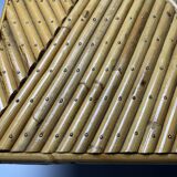 Vintage bamboo and rattan step stool