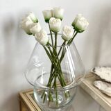 Glass mushroom vase
