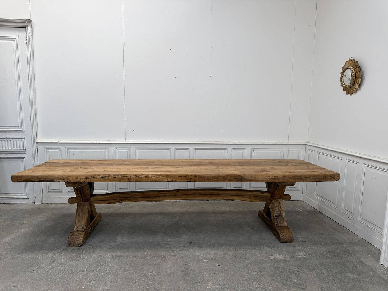 Solid oak bench from the 1950s
