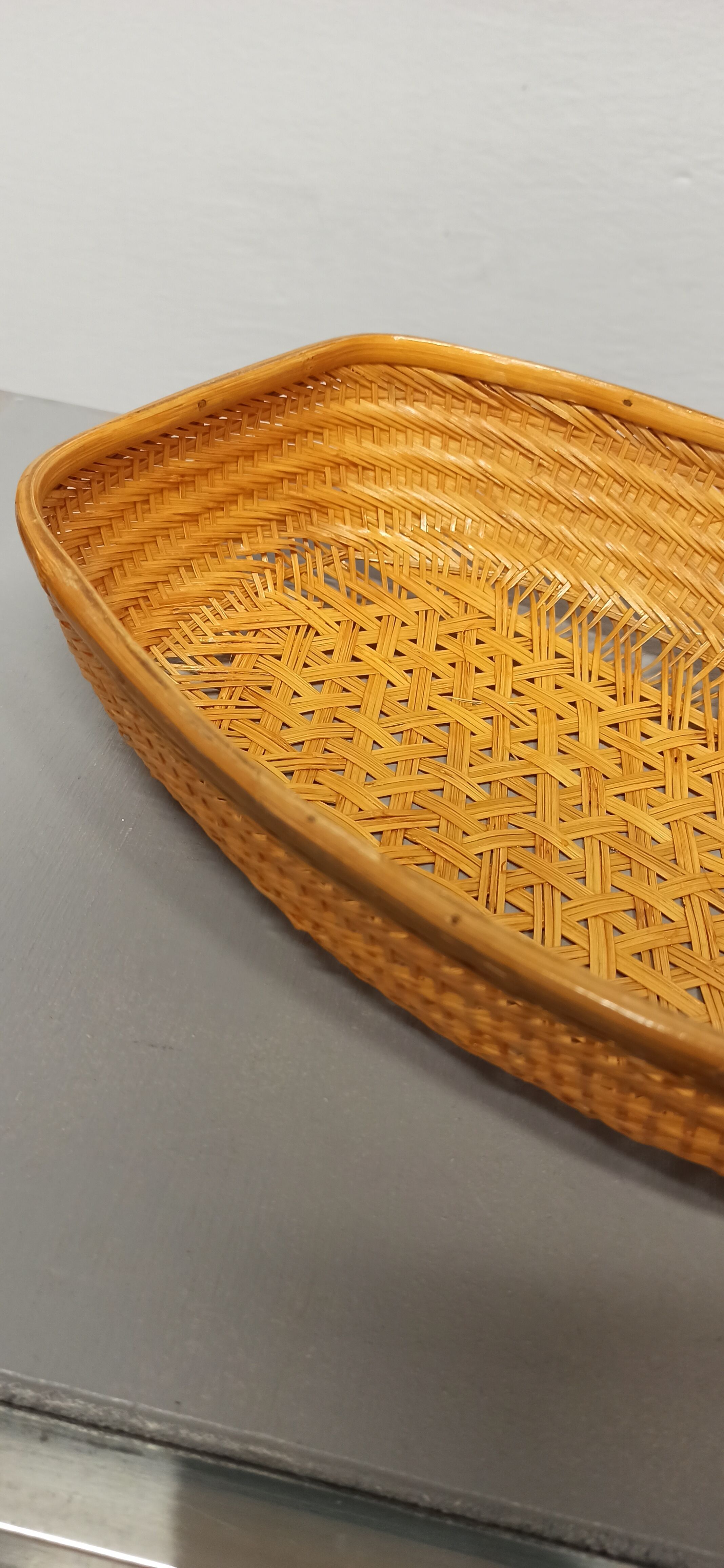 Vintage braided basket