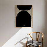Framed abstract giclee art print 50x70cm