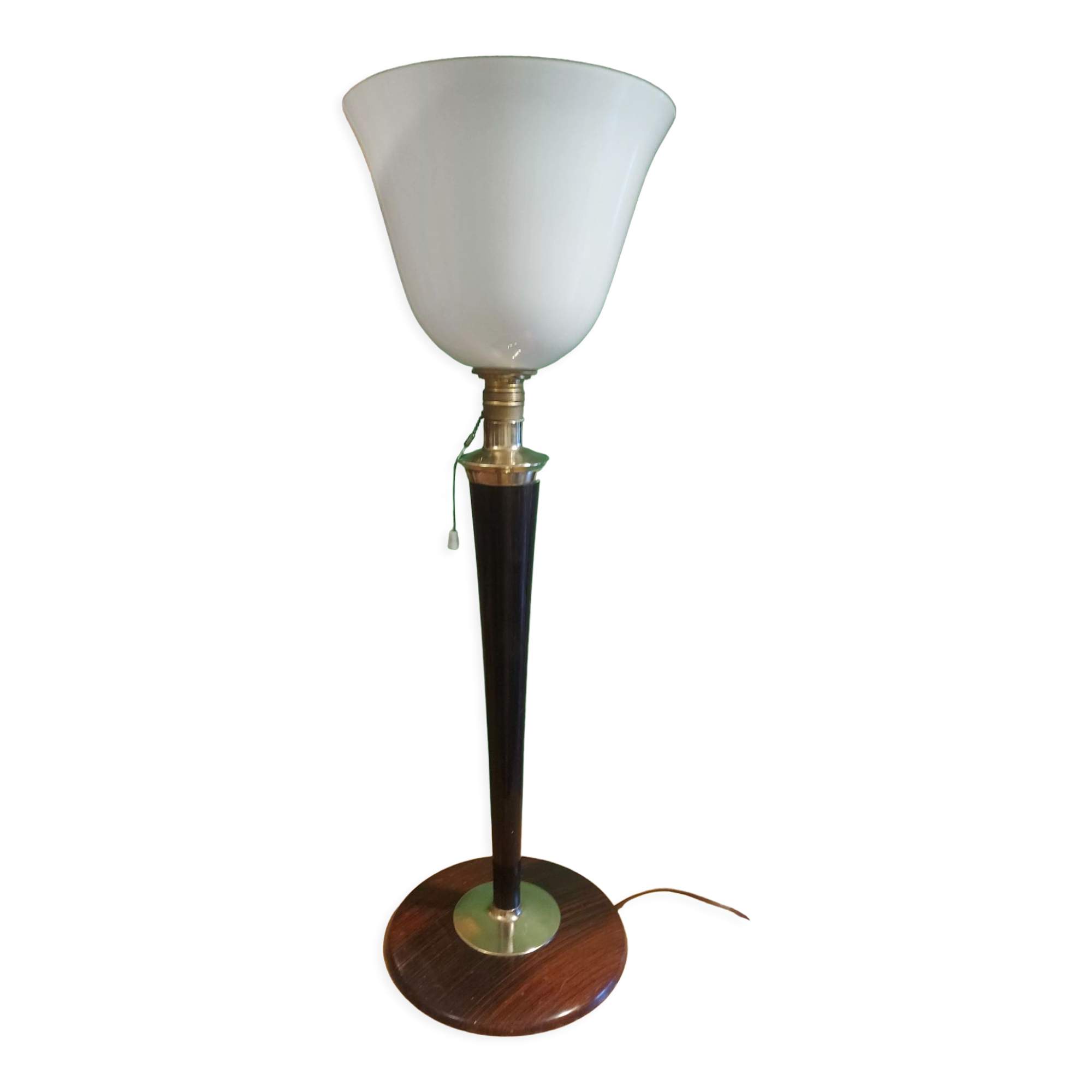 Lampe avec opaline Mazda