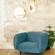 Fauteuil velours eno studio