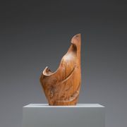 Sculptural form in solid elm