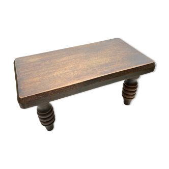 Wooden foot rest bench