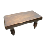 Wooden foot rest bench