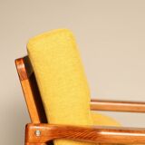 Scandinavian retro yellow armchair by Z.Baczyk 1965