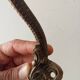 Antique wall coat rack, 19th century Art Nouveau style.