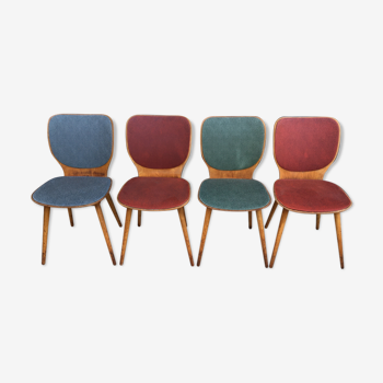 Set de 4 chaises Baumann par le designer max bill