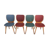Set de 4 chaises Baumann par le designer max bill