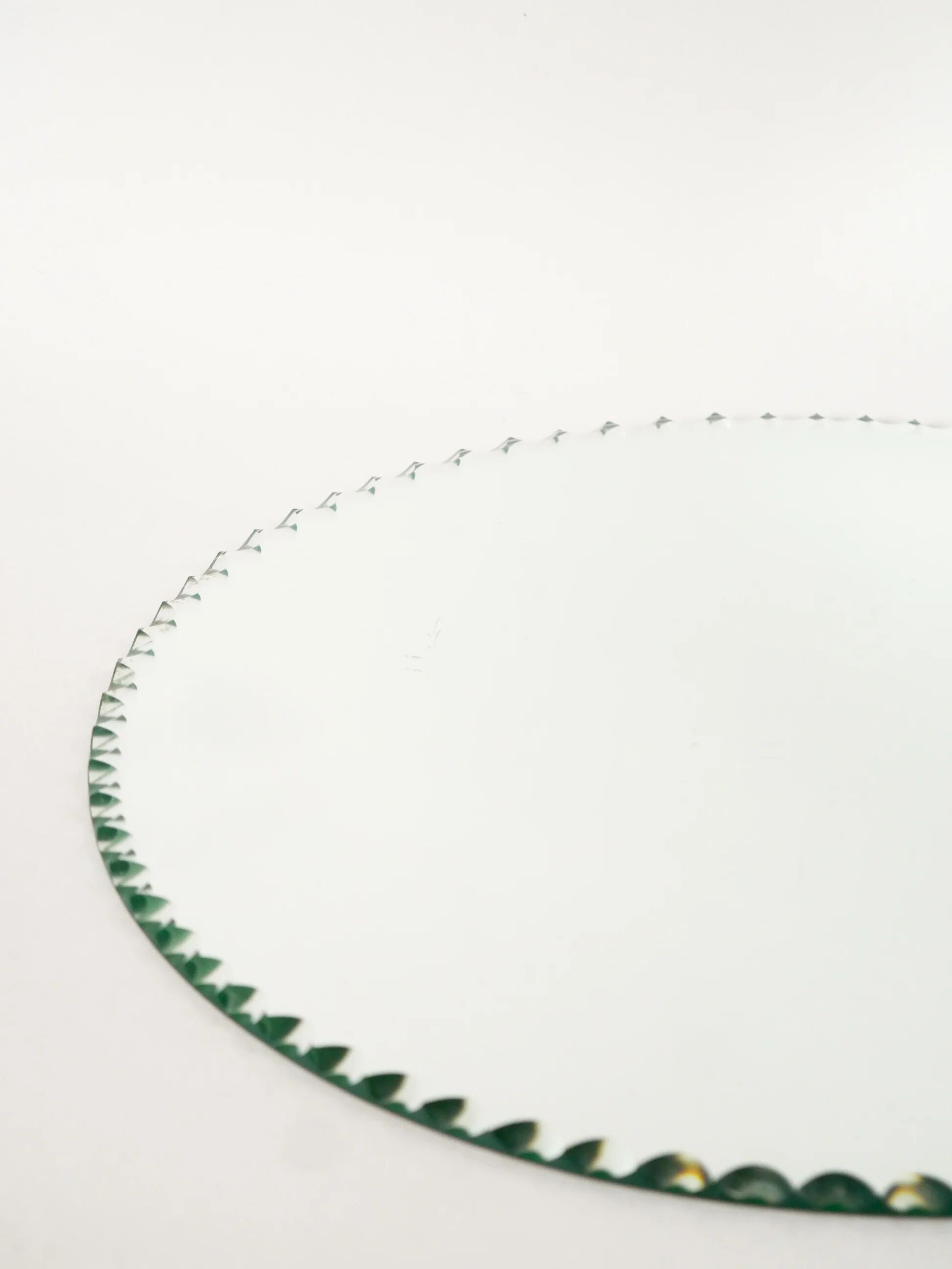 Large serrated mirror tray, Art Deco, 1930