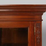 English Wooden Bookcase Cabinet, 1950s