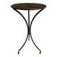 Artisanal wrought iron side table