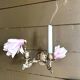 Pair of brass wall candle holders