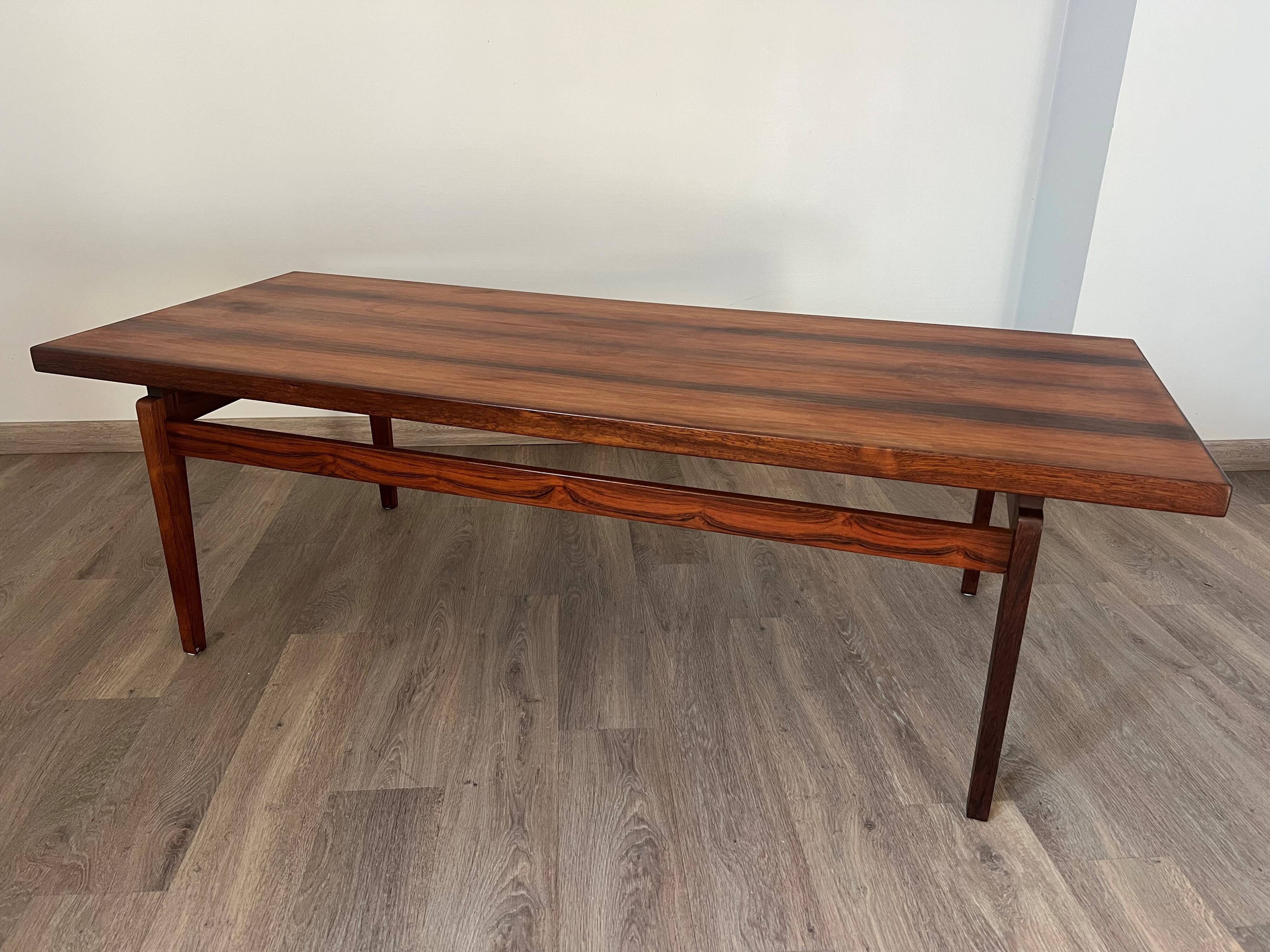 Scandinavian rosewood coffee table