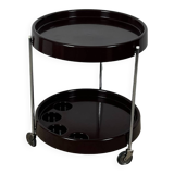 Vintage Chocolate Brown Bar Cart by Dal Vera Italy, 1960s
