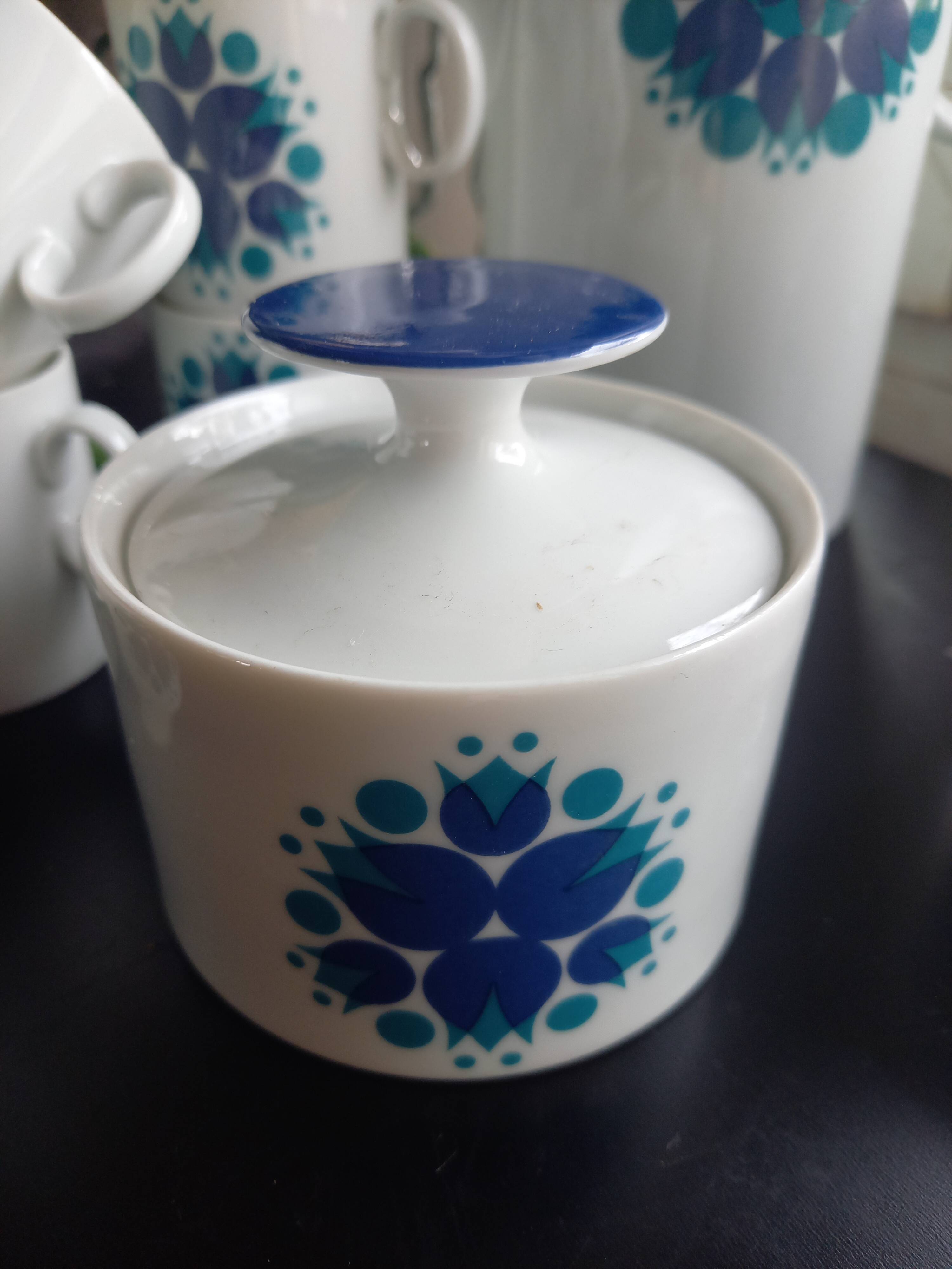 Thomas Rosenthal Complete Coffee Set, Vintage German Porcelain