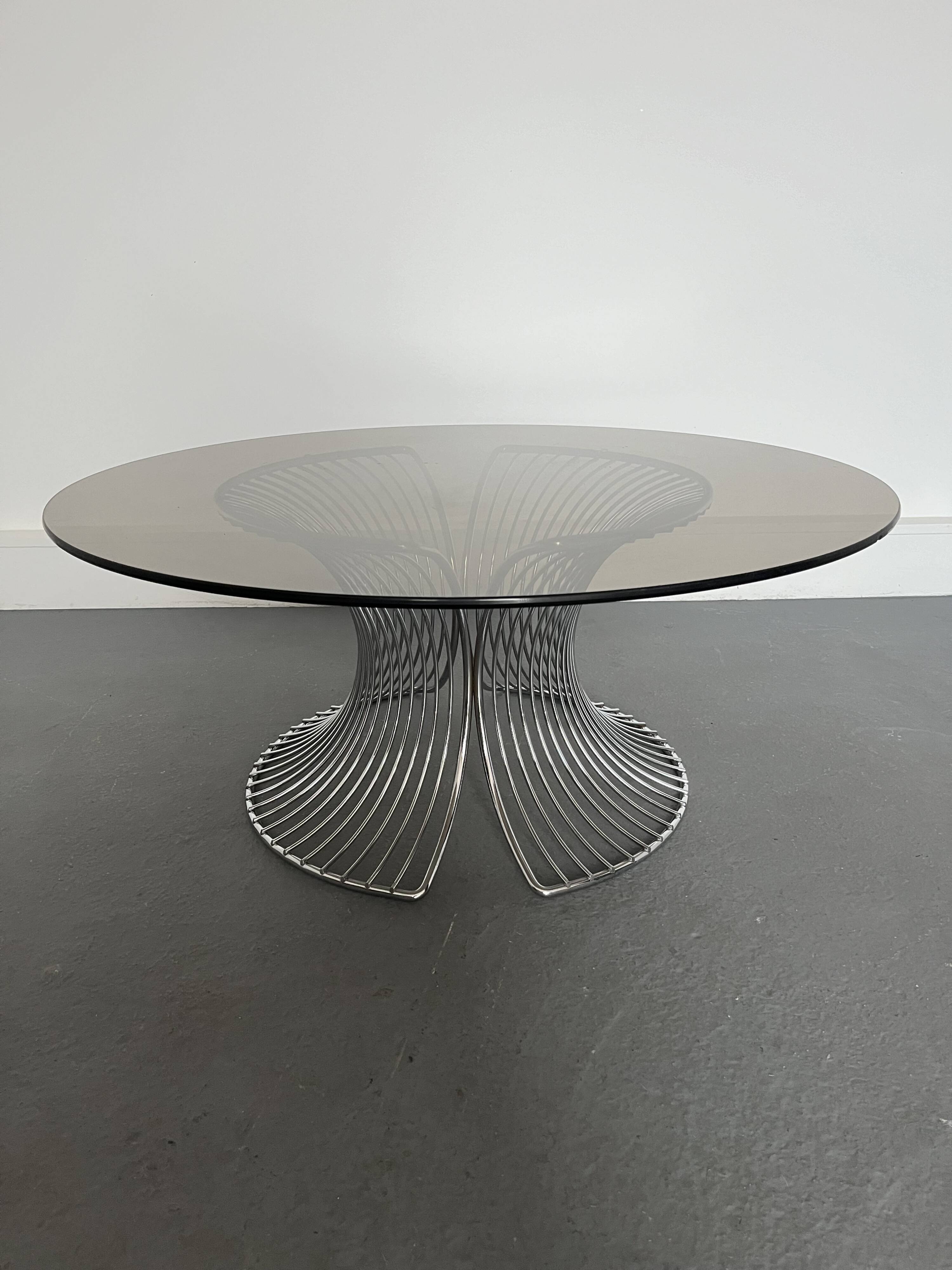 Coffe table smoke glass,1980s